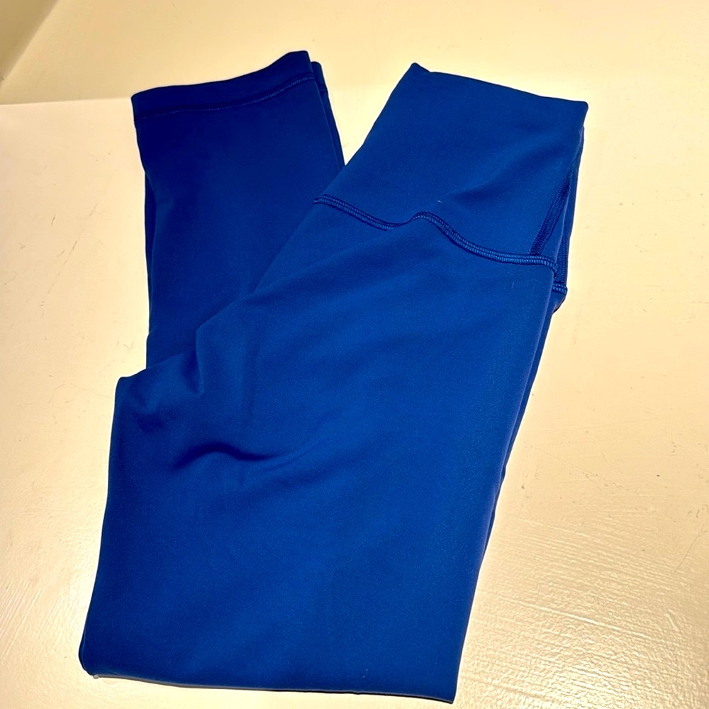 Lululemon Wunder Train High Rise Pant in Cobalt Blue